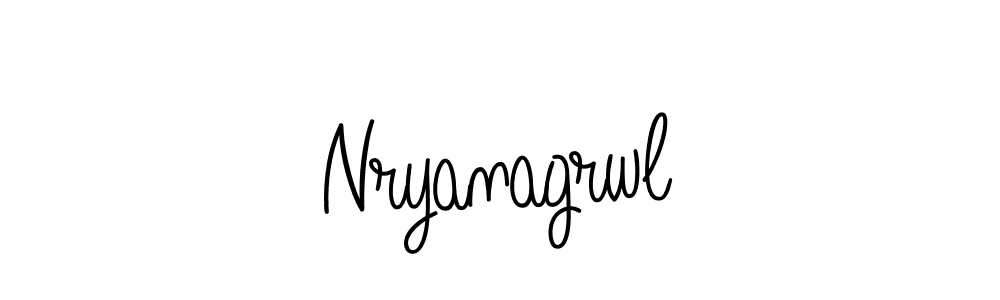 How to make Nryanagrwl name signature. Use Angelique-Rose-font-FFP style for creating short signs online. This is the latest handwritten sign. Nryanagrwl signature style 5 images and pictures png