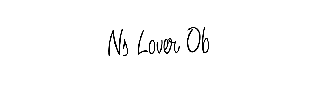 Also You can easily find your signature by using the search form. We will create Ns Lover Ob name handwritten signature images for you free of cost using Angelique-Rose-font-FFP sign style. Ns Lover Ob signature style 5 images and pictures png