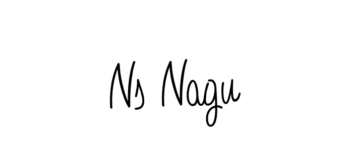 Design your own signature with our free online signature maker. With this signature software, you can create a handwritten (Angelique-Rose-font-FFP) signature for name Ns Nagu. Ns Nagu signature style 5 images and pictures png