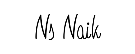 An effortless, minimalist signature concept for Ns Naik using Angelique-Rose-font-FFP design. Clean lines that look great on any document. Ns Naik signature style 5 images and pictures png