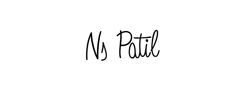 The best way (Angelique-Rose-font-FFP) to make a short signature is to pick only two or three words in your name. The name Ns Patil include a total of six letters. For converting this name. Ns Patil signature style 5 images and pictures png