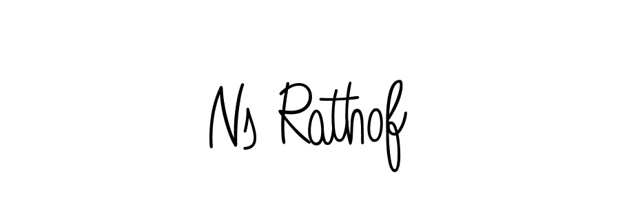 Design your own signature with our free online signature maker. With this signature software, you can create a handwritten (Angelique-Rose-font-FFP) signature for name Ns Rathof. Ns Rathof signature style 5 images and pictures png