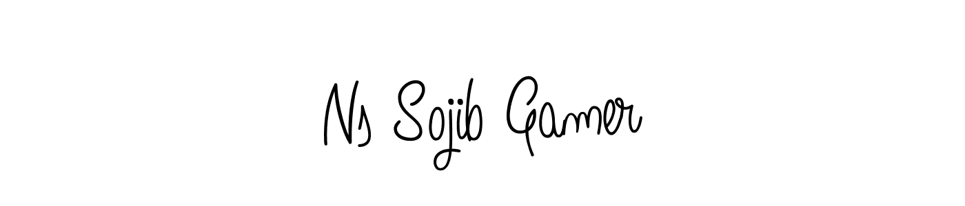 Create a beautiful signature design for name Ns Sojib Gamer. With this signature (Angelique-Rose-font-FFP) fonts, you can make a handwritten signature for free. Ns Sojib Gamer signature style 5 images and pictures png