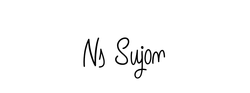 Angelique-Rose-font-FFP is a professional signature style that is perfect for those who want to add a touch of class to their signature. It is also a great choice for those who want to make their signature more unique. Get Ns Sujon name to fancy signature for free. Ns Sujon signature style 5 images and pictures png