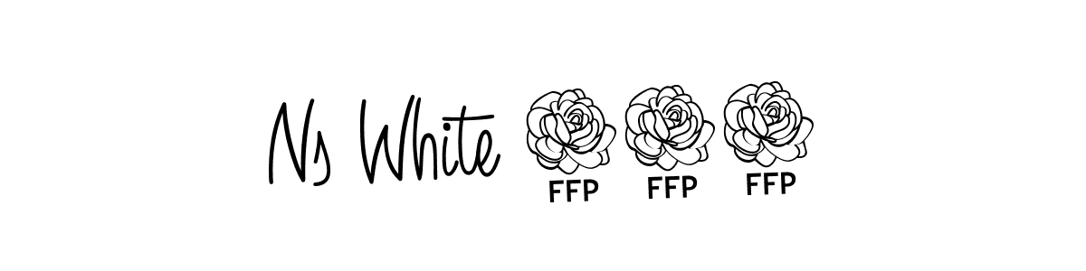 You should practise on your own different ways (Angelique-Rose-font-FFP) to write your name (Ns White 444) in signature. don't let someone else do it for you. Ns White 444 signature style 5 images and pictures png