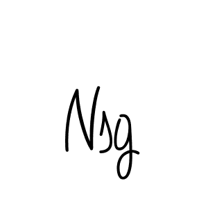 Nsg stylish signature style. Best Handwritten Sign (Angelique-Rose-font-FFP) for my name. Handwritten Signature Collection Ideas for my name Nsg. Nsg signature style 5 images and pictures png