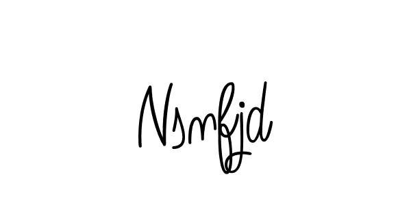 How to make Nsnfjd name signature. Use Angelique-Rose-font-FFP style for creating short signs online. This is the latest handwritten sign. Nsnfjd signature style 5 images and pictures png