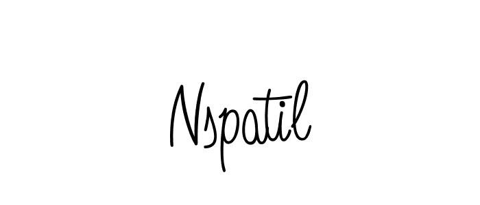 How to Draw Nspatil signature style? Angelique-Rose-font-FFP is a latest design signature styles for name Nspatil. Nspatil signature style 5 images and pictures png