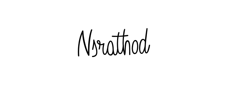 Nsrathod stylish signature style. Best Handwritten Sign (Angelique-Rose-font-FFP) for my name. Handwritten Signature Collection Ideas for my name Nsrathod. Nsrathod signature style 5 images and pictures png