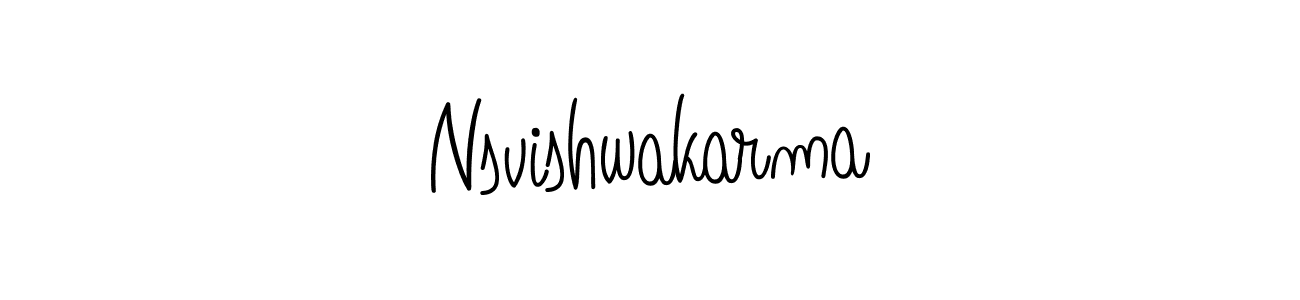 How to make Nsvishwakarma name signature. Use Angelique-Rose-font-FFP style for creating short signs online. This is the latest handwritten sign. Nsvishwakarma signature style 5 images and pictures png