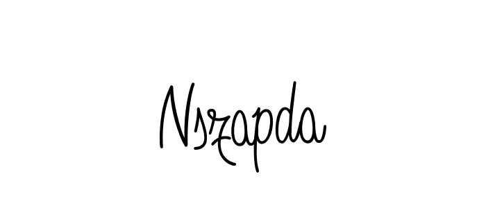 How to Draw Nszapda signature style? Angelique-Rose-font-FFP is a latest design signature styles for name Nszapda. Nszapda signature style 5 images and pictures png