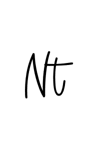 How to make Nt name signature. Use Angelique-Rose-font-FFP style for creating short signs online. This is the latest handwritten sign. Nt signature style 5 images and pictures png