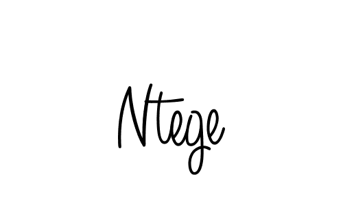 The best way (Angelique-Rose-font-FFP) to make a short signature is to pick only two or three words in your name. The name Ntege include a total of six letters. For converting this name. Ntege signature style 5 images and pictures png