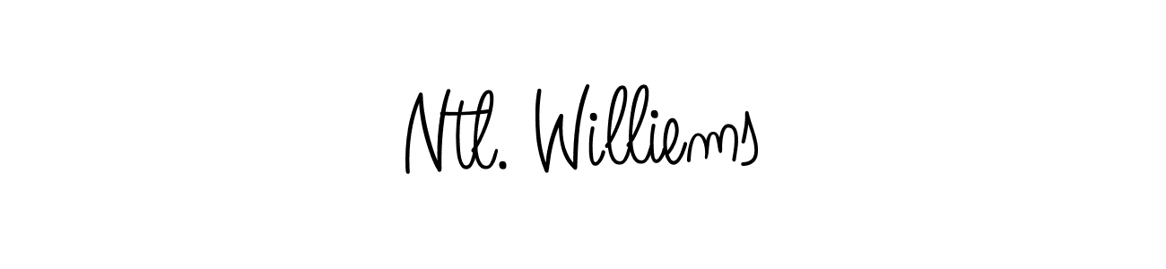 The best way (Angelique-Rose-font-FFP) to make a short signature is to pick only two or three words in your name. The name Ntl. Williems include a total of six letters. For converting this name. Ntl. Williems signature style 5 images and pictures png