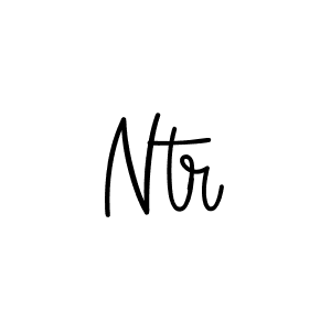 The best way (Angelique-Rose-font-FFP) to make a short signature is to pick only two or three words in your name. The name Ntr include a total of six letters. For converting this name. Ntr signature style 5 images and pictures png