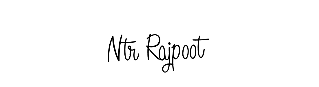 Make a beautiful signature design for name Ntr Rajpoot. With this signature (Angelique-Rose-font-FFP) style, you can create a handwritten signature for free. Ntr Rajpoot signature style 5 images and pictures png