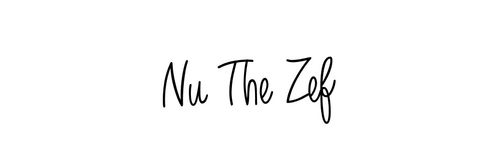 Use a signature maker to create a handwritten signature online. With this signature software, you can design (Angelique-Rose-font-FFP) your own signature for name Nu The Zef. Nu The Zef signature style 5 images and pictures png