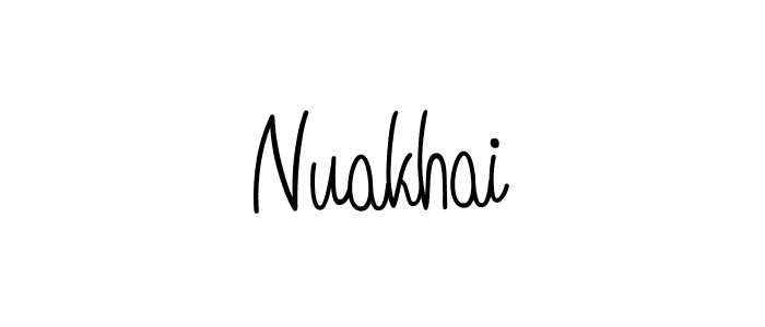 Create a beautiful signature design for name Nuakhai. With this signature (Angelique-Rose-font-FFP) fonts, you can make a handwritten signature for free. Nuakhai signature style 5 images and pictures png