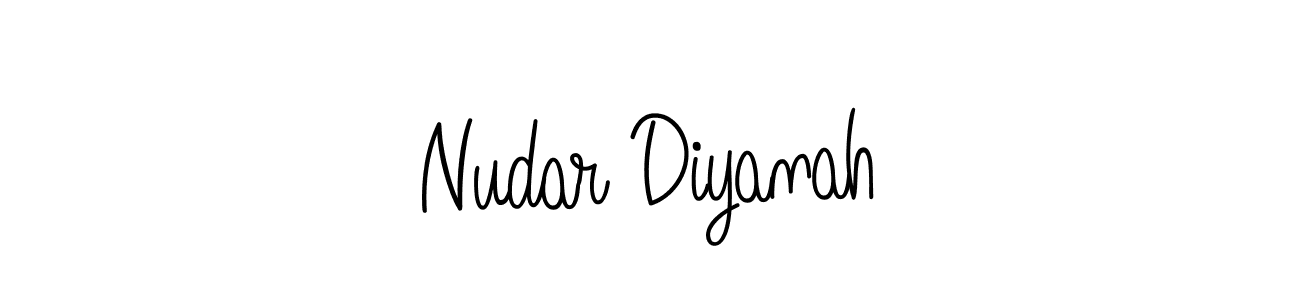 Check out images of Autograph of Nudar Diyanah name. Actor Nudar Diyanah Signature Style. Angelique-Rose-font-FFP is a professional sign style online. Nudar Diyanah signature style 5 images and pictures png