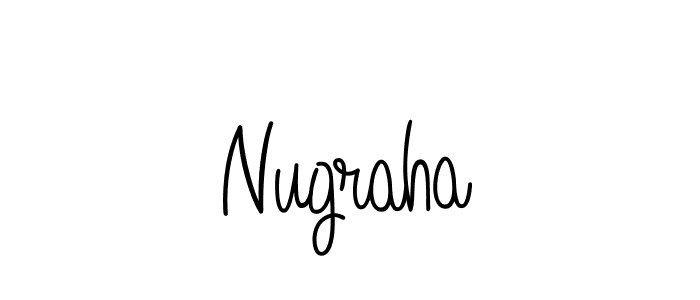 You should practise on your own different ways (Angelique-Rose-font-FFP) to write your name (Nugraha) in signature. don't let someone else do it for you. Nugraha signature style 5 images and pictures png