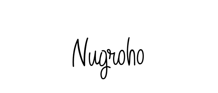 How to make Nugroho name signature. Use Angelique-Rose-font-FFP style for creating short signs online. This is the latest handwritten sign. Nugroho signature style 5 images and pictures png
