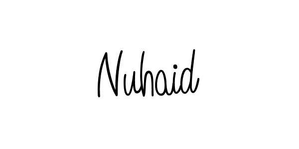 How to make Nuhaid signature? Angelique-Rose-font-FFP is a professional autograph style. Create handwritten signature for Nuhaid name. Nuhaid signature style 5 images and pictures png