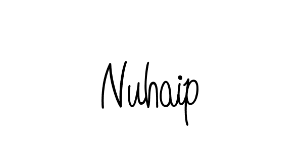 How to Draw Nuhaip signature style? Angelique-Rose-font-FFP is a latest design signature styles for name Nuhaip. Nuhaip signature style 5 images and pictures png