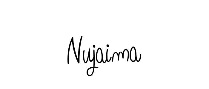 How to Draw Nujaima signature style? Angelique-Rose-font-FFP is a latest design signature styles for name Nujaima. Nujaima signature style 5 images and pictures png