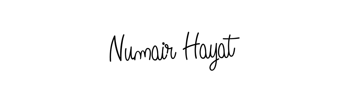 Numair Hayat stylish signature style. Best Handwritten Sign (Angelique-Rose-font-FFP) for my name. Handwritten Signature Collection Ideas for my name Numair Hayat. Numair Hayat signature style 5 images and pictures png