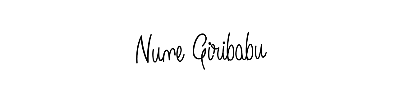 Also You can easily find your signature by using the search form. We will create Nune Giribabu name handwritten signature images for you free of cost using Angelique-Rose-font-FFP sign style. Nune Giribabu signature style 5 images and pictures png