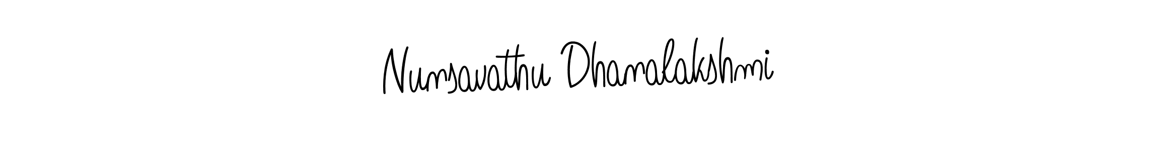 It looks lik you need a new signature style for name Nunsavathu Dhanalakshmi. Design unique handwritten (Angelique-Rose-font-FFP) signature with our free signature maker in just a few clicks. Nunsavathu Dhanalakshmi signature style 5 images and pictures png