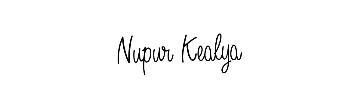 Design your own signature with our free online signature maker. With this signature software, you can create a handwritten (Angelique-Rose-font-FFP) signature for name Nupur Kealya. Nupur Kealya signature style 5 images and pictures png