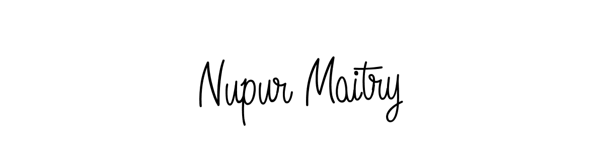 Design your own signature with our free online signature maker. With this signature software, you can create a handwritten (Angelique-Rose-font-FFP) signature for name Nupur Maitry. Nupur Maitry signature style 5 images and pictures png
