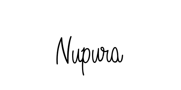 How to make Nupura name signature. Use Angelique-Rose-font-FFP style for creating short signs online. This is the latest handwritten sign. Nupura signature style 5 images and pictures png