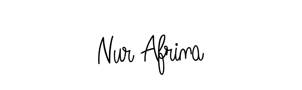 Design your own signature with our free online signature maker. With this signature software, you can create a handwritten (Angelique-Rose-font-FFP) signature for name Nur Afrina. Nur Afrina signature style 5 images and pictures png