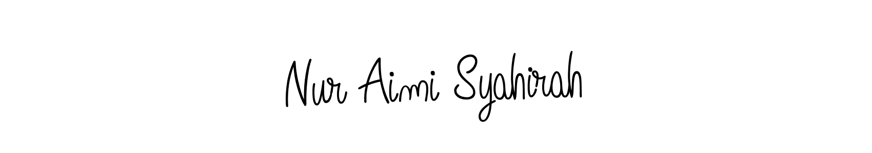 Make a short Nur Aimi Syahirah signature style. Manage your documents anywhere anytime using Angelique-Rose-font-FFP. Create and add eSignatures, submit forms, share and send files easily. Nur Aimi Syahirah signature style 5 images and pictures png
