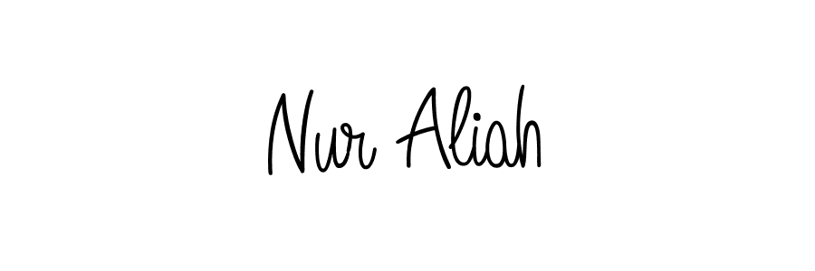 Here are the top 10 professional signature styles for the name Nur Aliah. These are the best autograph styles you can use for your name. Nur Aliah signature style 5 images and pictures png