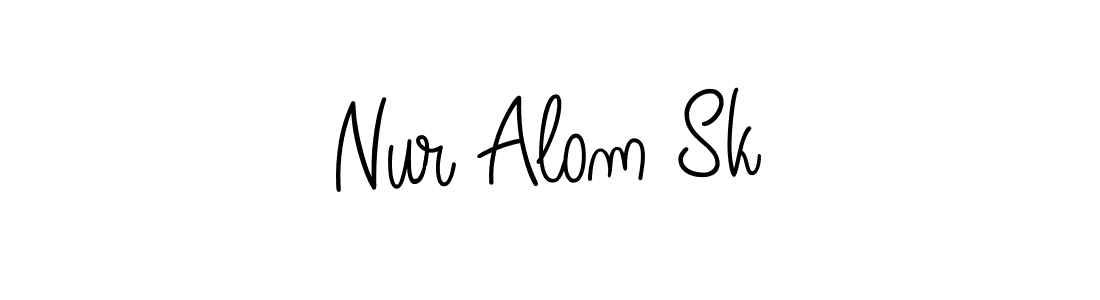 Also You can easily find your signature by using the search form. We will create Nur Alom Sk name handwritten signature images for you free of cost using Angelique-Rose-font-FFP sign style. Nur Alom Sk signature style 5 images and pictures png