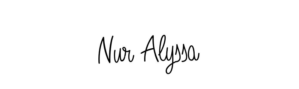 See photos of Nur Alyssa official signature by Spectra . Check more albums & portfolios. Read reviews & check more about Angelique-Rose-font-FFP font. Nur Alyssa signature style 5 images and pictures png