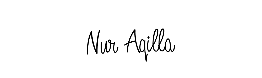 Here are the top 10 professional signature styles for the name Nur Aqilla. These are the best autograph styles you can use for your name. Nur Aqilla signature style 5 images and pictures png