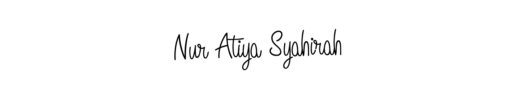 How to make Nur Atiya Syahirah signature? Angelique-Rose-font-FFP is a professional autograph style. Create handwritten signature for Nur Atiya Syahirah name. Nur Atiya Syahirah signature style 5 images and pictures png