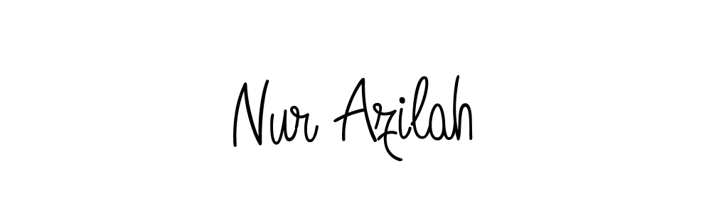 How to make Nur Azilah signature? Angelique-Rose-font-FFP is a professional autograph style. Create handwritten signature for Nur Azilah name. Nur Azilah signature style 5 images and pictures png