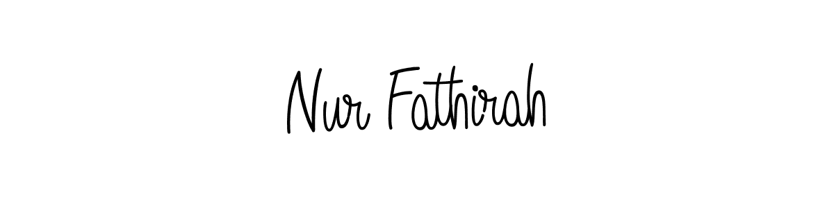 How to make Nur Fathirah signature? Angelique-Rose-font-FFP is a professional autograph style. Create handwritten signature for Nur Fathirah name. Nur Fathirah signature style 5 images and pictures png