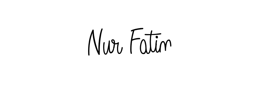It looks lik you need a new signature style for name Nur Fatin. Design unique handwritten (Angelique-Rose-font-FFP) signature with our free signature maker in just a few clicks. Nur Fatin signature style 5 images and pictures png