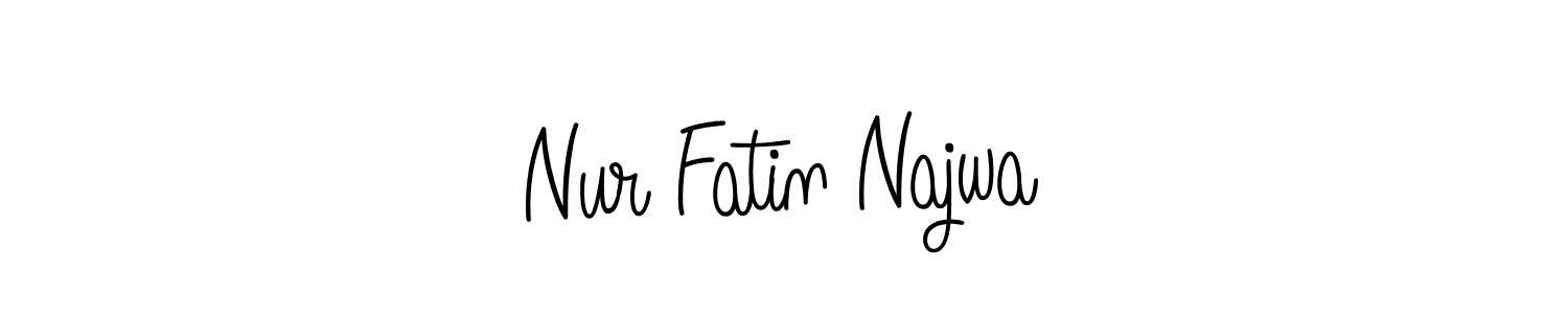 How to make Nur Fatin Najwa signature? Angelique-Rose-font-FFP is a professional autograph style. Create handwritten signature for Nur Fatin Najwa name. Nur Fatin Najwa signature style 5 images and pictures png
