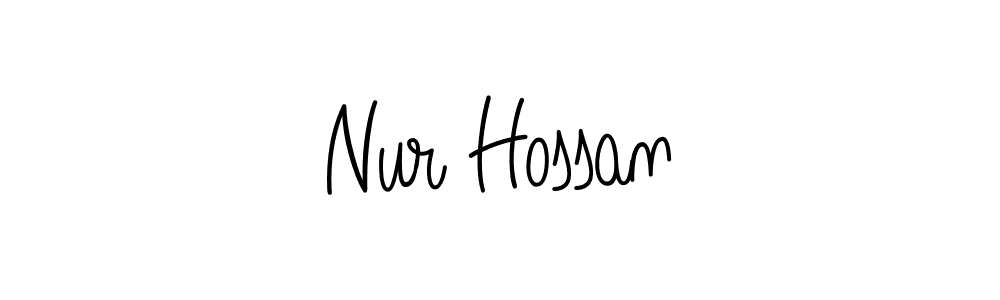 Also we have Nur Hossan name is the best signature style. Create professional handwritten signature collection using Angelique-Rose-font-FFP autograph style. Nur Hossan signature style 5 images and pictures png