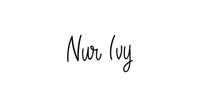 This is the best signature style for the Nur Ivy name. Also you like these signature font (Angelique-Rose-font-FFP). Mix name signature. Nur Ivy signature style 5 images and pictures png