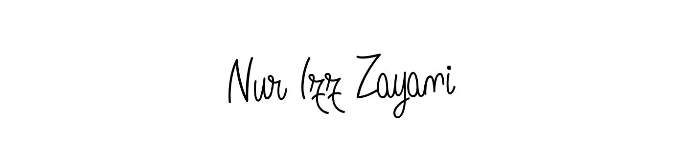 Nur Izz Zayani stylish signature style. Best Handwritten Sign (Angelique-Rose-font-FFP) for my name. Handwritten Signature Collection Ideas for my name Nur Izz Zayani. Nur Izz Zayani signature style 5 images and pictures png
