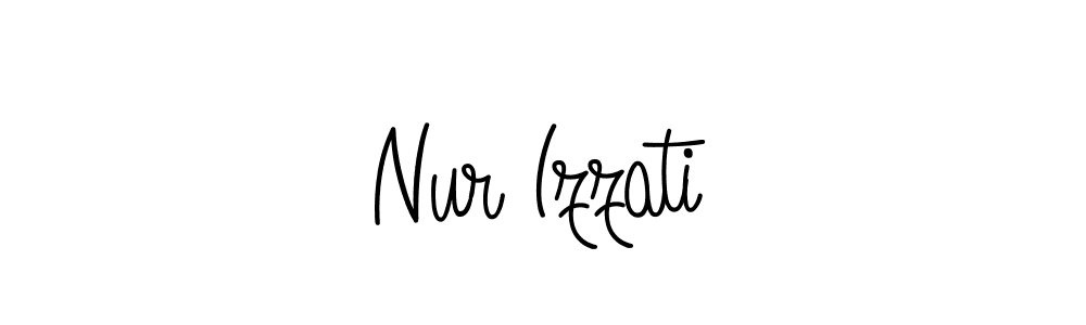 Nur Izzati stylish signature style. Best Handwritten Sign (Angelique-Rose-font-FFP) for my name. Handwritten Signature Collection Ideas for my name Nur Izzati. Nur Izzati signature style 5 images and pictures png