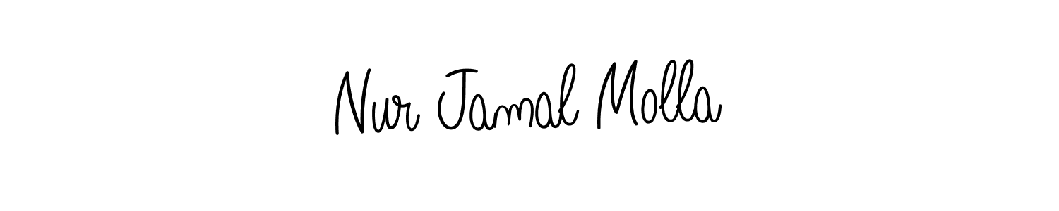 Also we have Nur Jamal Molla name is the best signature style. Create professional handwritten signature collection using Angelique-Rose-font-FFP autograph style. Nur Jamal Molla signature style 5 images and pictures png